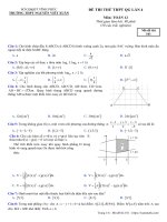 Đề thi thử Toán THPT QG 2019 lần 4 trường Nguyễn Viết Xuân – Vĩnh Phúc