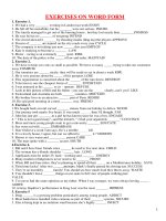 bai tap word form lop 10 co dap an