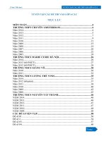 Tuyen chon cac de thi vao lop 6 truong thcs danh tieng