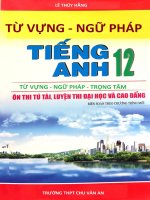 Từ vựng   ngữ pháp tiếng anh 12