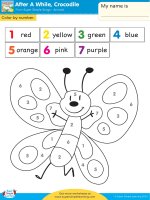 Tranh tô màu tiếng anh chủ đề Số đếm Numbers