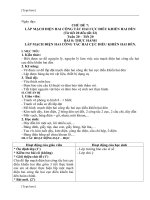 GIÁO ÁN CÔNG NGHỆ 9 điện kì II (TB) THEO CHỦ ĐỀ HAY NHẤT