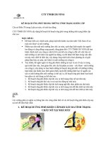 KẾ HOẠCH ỨNG PHÓ TRONG NHỮNG TÌNH TRẠNG KHẨN CẤP