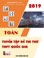 Tuyển tập 20 đề thi thử THPTQG 2019 môn Toán có đáp án