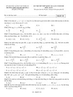 Đề thi thử Toán THPTQG 2019 lần 2 trường Thanh Chương 1 – Nghệ An