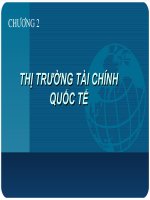 Bài giảng tài chính quốc tế chuong 2   THI TRUONG TAI CHINH QUOC TE 