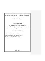 Phục tráng giống lúa Khẩu Ký, Nếp Tan co giàng địa phƣơng của huyện Tân Uyên tỉnh Lai Châu