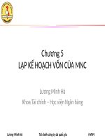 Bài giảng tài chính công ty đa quốc GIa  chuong5 APV 