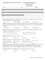 Đề thi thử THPTQG 2019 lần 2 môn Toán trường chuyên Thoại Ngọc Hầu – An Giang
