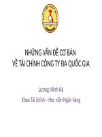 Bài giảng tài chính công ty đa quốc GIa chuong1 tongquan 