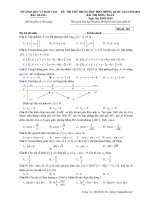 Đề thi thử THPT Quốc gia 2019 môn Toán lần 1 sở GDĐT Bắc Giang