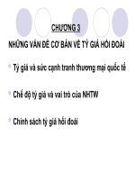 Bài giảng tài chính quản trị CHUONG 3 NHUNG VAN DE CO BAN VE TY GIA 