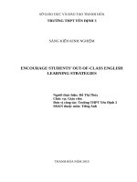 Encourage students out of class english learning strategies 