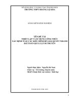 Thiết lập và sử dụng công thức xác định tỉ lệ các kiểu hình để giải quyết nhanh bài toán quy luật di truyền 