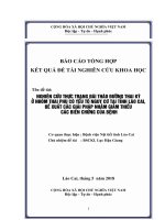 NGHIÊN cứu THỰC TRẠNG đái THÁO ĐƯỜNG THAI kỳ ở NHÓM THAI PHỤ có yếu tố NGUY cơ tại TỈNH lào CAI, đề XUẤT các GIẢI PHÁP NHẰM GIẢM THIỂU các BIẾN CHỨNG của BỆNH 