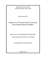 NGHIÊN CỨU ỨNG DỤNG THUẬT TOÁN BẦY ĐÀN CHO HỆ THỐNG ĐA ROBOT