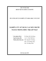 NGHIÊN cứu sử DỤNG vạt đùi TRƯỚC NGOÀI TRONG điều TRỊ lép mặt 
