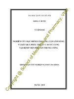 Nghiên cứu đặc điểm lâm sàng, cận lâm sàng và kết quả phẫu thuật xơ tử cung tại bệnh viện phụ sản trung ương 