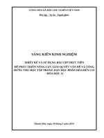 Thiết kế và sử dụng bài tập thực tiễn để phát triển năng lực giải quyết vấn đề và tăng hứng thú học tập cho học sinh trong dạy học phần hóa hữu cơ   hóa học 11 
