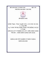 KIẾN THỨC, THỰC HÀNH về CÁCH CHO ăn của các bà mẹ  và TÌNH TRẠNG DINH DƯỠNG TRẺ BIẾNG ăn dưới 5 TUỔI đến KHÁM tại PHÒNG KHÁM tư vấn DINH DƯỠNG TRẺ EM – VIỆN DINH DƯỠNG năm 2018 