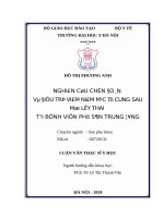 NGHIÊN cứu CHẨN đoán và  điều TRỊ VIÊM NIÊM mạc tử CUNG SAU mổ lấy THAI tại BỆNH VIỆN PHỤ sản TRUNG ƯƠNG 