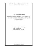 Một số kinh nghiệm giải nhanh dạng bài tập  cacbon dioxxit tác dụng với dung dịch kiềm 
