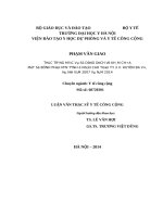 THỰC TRẠNG mắc và sử DỤNG DỊCH vụ KHÁM CHỮA một số BỆNH PHỔI mạn TÍNH ở NGƯỜI CAO TUỔI tại 3 xã HUYỆN BA vì, hà nội năm 2007 và năm 2014 