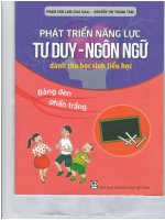 Phát triển năng lực tư duy  ngôn ngữ dành cho học sinh tiểu học (Bảng đen, phấn trắng)