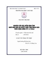 NGHIÊN cứu đặc điểm HÌNH ẢNH NHỒI máu não DO HUYẾT KHỐI TĨNH MẠCH não TRÊN CỘNG HƯỞNG từ 1 5 TESLA 