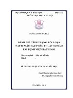 ĐÁNH GIÁ TÌNH TRẠNG rối LOẠN NATRI máu SAU PHẪU THUẬT sọ não TAI BỆNH VIỆN BẠCH MAI 