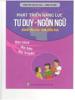 Phát triển năng lực tư duy  ngôn ngữ dành cho học sinh tiểu học