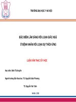 ĐẶC điểm lâm SÀNG rối LOẠN GIẤC NGỦ ở BỆNH NHÂN rối LOẠN sự THÍCH ỨNG 