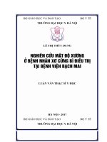 NGHIÊN cứu mật độ XƯƠNG ở BỆNH NHÂN xơ CỨNG bì điều TRỊ tại BỆNH VIỆN BẠCH MAI 