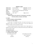 BÁO CÁO ĐỒ ÁN TỐT NGHIỆP - Xe tự hành dùng Convolutional Neural Network (Có file code)