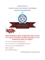 báo cáo thực tập PHÂN TÍCH HOẠT ĐỘNG MARKETING TRỰC TUYẾN của TRUNG tâm đào tạo QUẢN TRỊ MẠNG và AN NINH MẠNG QUỐC tế ATHENA 
