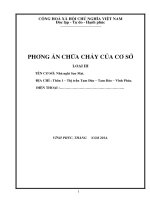 Phương án Phòng cháy chữa cháy