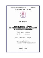 ĐÁNH GIÁ HIỆU QUẢ KIỂM SOÁT HEN PHẾ QUẢN  BỆNH NHÂN điều TRỊ NGOẠI TRÚ tại BỆNH VIỆN NHI TRUNG ƯƠNG 