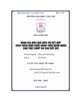 ĐÁNH GIÁ HIỆU QUẢ điều TRỊ kết hợp KÍCH THÍCH điện CHỨC NĂNG TRÊN BỆNH NHÂN bán TRẬT KHỚP VAI SAU đột QUỴ 