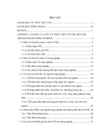 THU HÚT VỐN ĐẦU TƯ TRỰC TIẾP NƯỚC NGOÀI VÀO NGÀNH NÔNG NGHIỆP VIỆT NAM