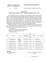 Báo cáo sắp xếp cán bộ bí thư  trưởng thôn