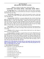 BÀI THU HOẠCH BDTX THCS MODULE 35   GIÁO dục  kỹ NĂNG SỐNG  CHO học SINH  THCS