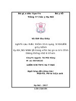 nghiên cứu đặc điểm lâm sàng, VI KHUẩN gây bệnh và KHáNG SINH đồ trong viêm tai giữa mạn tính thường thủng nhĩ ở trẻ em 