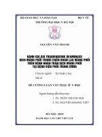 ĐÁNH GIÁ GIÁ TRỊ ADENOSINE DEAMINASE DỊCH MÀNG PHỔI TRONG CHẨN đoán LAO MÀNG PHỔI TRÊN BỆNH NHÂN TRÀN DỊCH MÀNG PHỔI tại BỆNH VIỆN PHỔI TRUNG ƯƠNG 