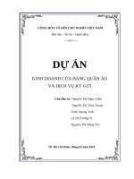 Quản trị dự án shop quần áo