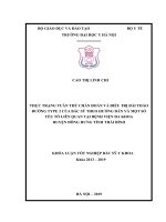 THỰC TRẠNG TUÂN THỦ CHẨN đoán và điều TRỊĐÁI THÁO ĐƯỜNG TYPE 2 của bác sỹ THEO HƯỚNG dẫn và một số yếu tố LIÊN QUAN tại BỆNH VIỆN đa KHOA HUYỆN ĐÔNG HƯNG TỈNH THÁI BÌNH 