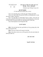 Hồ sơ quản lý công tác PCCC