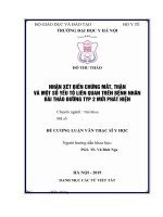 NHẬN xét BIẾN CHỨNG mắt, THẬN và một số yếu tố LIÊN QUAN TRÊN BỆNH NHÂN đái THÁO ĐƯỜNG TYP 2 mới PHÁT HIỆN 