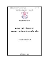 ĐÁNH GIÁ lâm SÀNG TRONG CHẨN đoán CHẾT não 