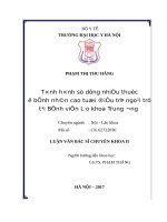 TÌNH HÌNH sử DỤNG NHIỀU THUỐC ở BỆNH NHÂN CAO TUỔI điều TRỊ NGOẠI TRÚ tại BỆNH VIỆN lão KHOA TRUNG ƯƠNG 