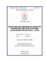 ĐÁNH GIÁ SỐNG còn ở BỆNH NHÂN SUY TIM mạn TÍNH GIAI đoạn CUỐI và một số yếu tố LIÊN QUAN tại VIỆN TIM MẠCH VIỆT NAM 102016 – 102017 